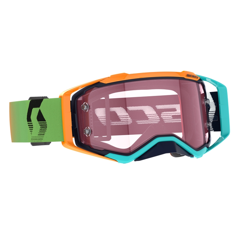 Motokrosové okuliare Scott Prospect AMP modro-oranžovo-ružové