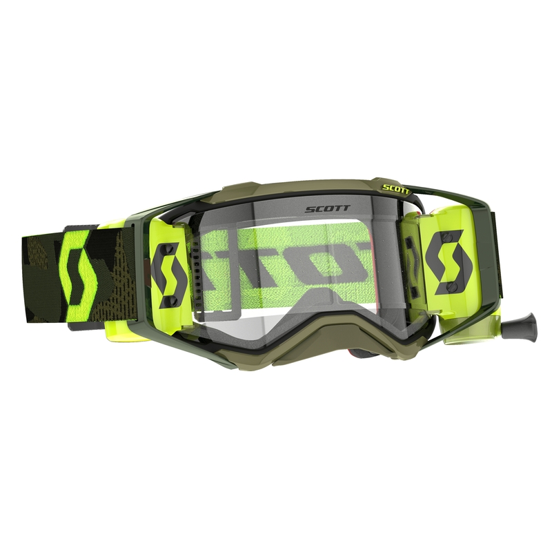 Motokrosové okuliare Scott Prospect Super WFS khaki-fluo žlté
