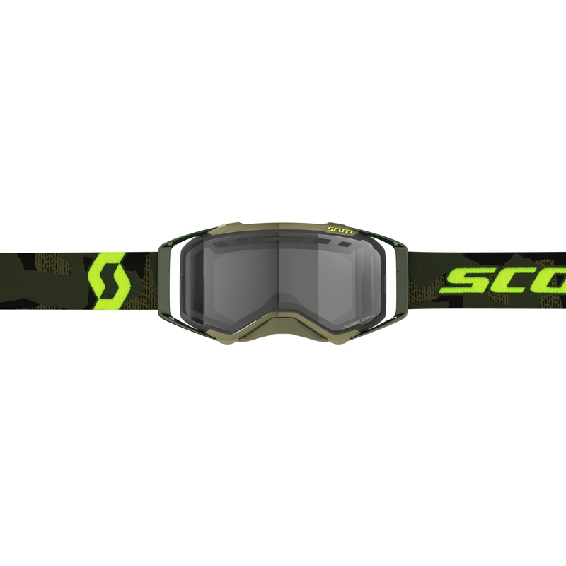 Motokrosové okuliare Scott Prospect Enduro LS khaki-fluo žlto-sivé