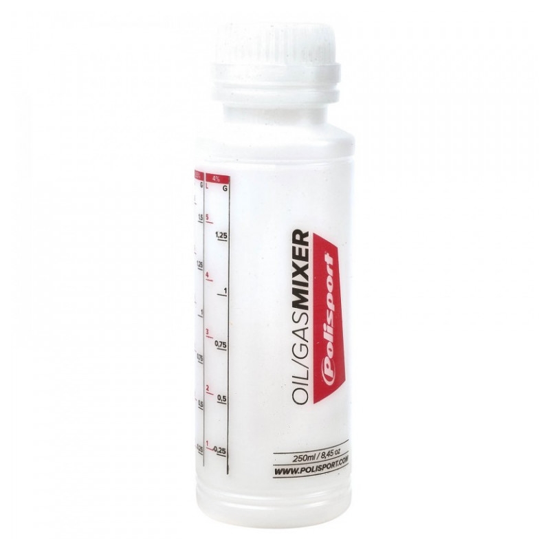 Nádoba na miešanie oleja POLISPORT PROOCTANE 125 ml priehľadná