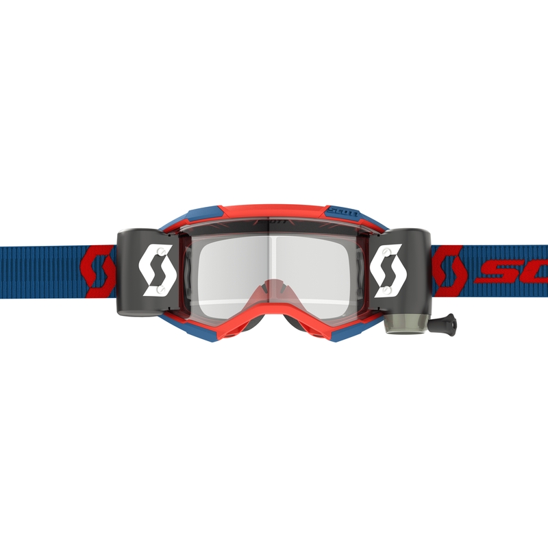 Motokrosové okuliare Scott Fury WFS modro-fluo červené