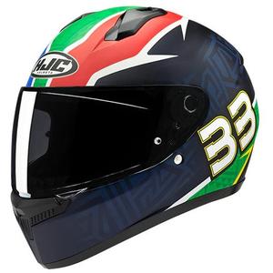 Integrálna helma na motorku HJC C10 BB33 MC21SF modro-zeleno-červená
