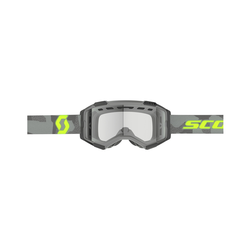 Motokrosové okuliare Scott Fury Enduro šedo-fluo žlté