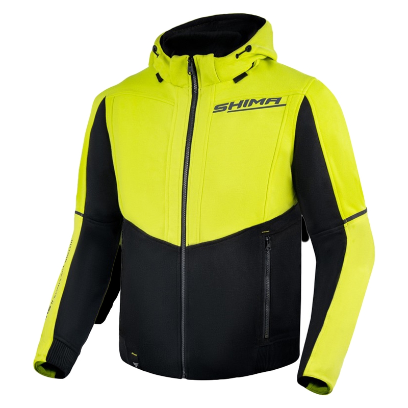 Mikina na motorku Shima Daybreaker fluo yellow-black