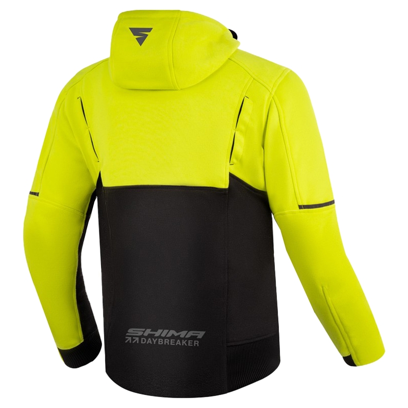 Mikina na motorku Shima Daybreaker fluo yellow-black