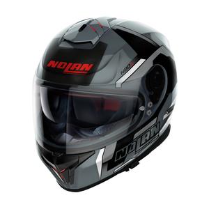 Integrálna helma na motorku Nolan N80-8 Wanted N-com čierno-červená