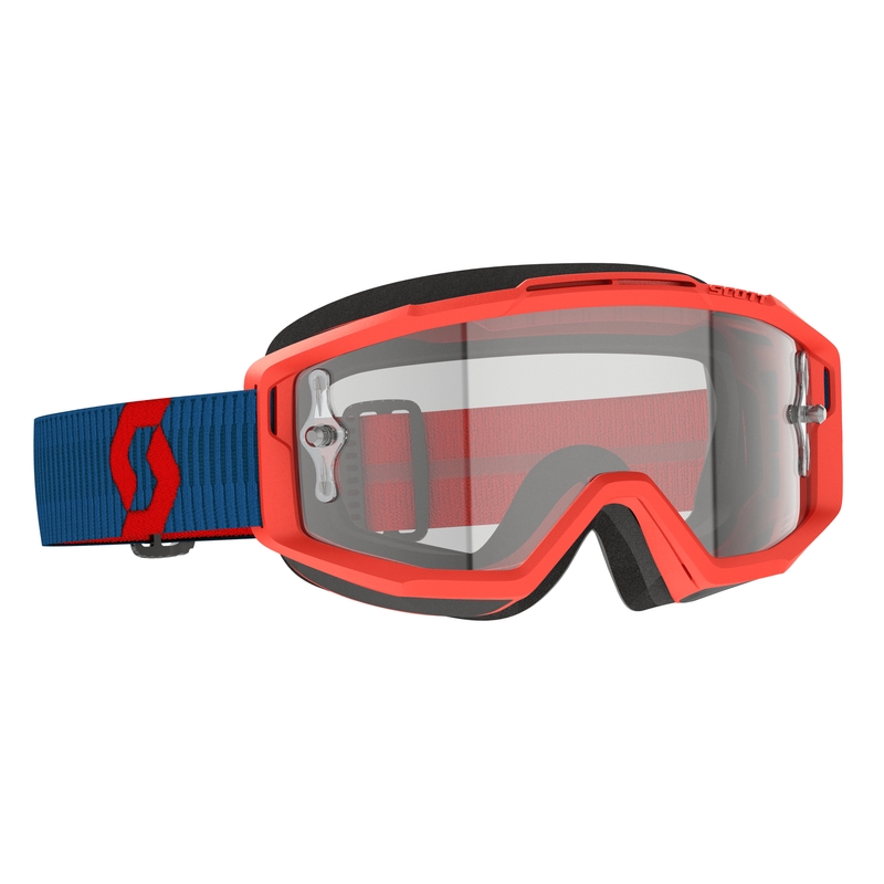 Motokrosové okuliare SCOTT Split OTG modro-fluo červené