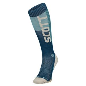 Ponožky SCOTT Merino modro-mätové