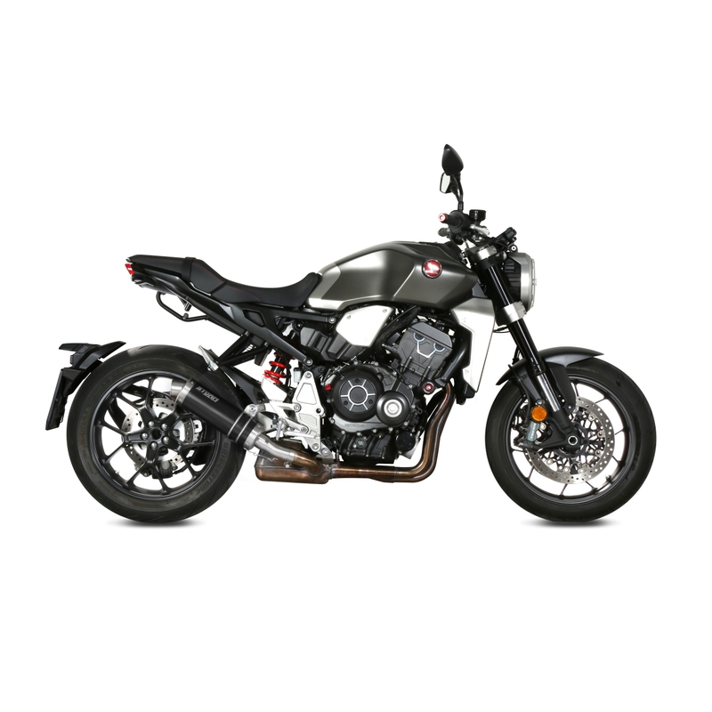 Koncovka výfuku STORM GP Oceľovo čierna pre HONDA CB 1000 R, RA (ABS) 2018-2024, HONDA CB 1000 R Neo Sports Café 2018-2024
