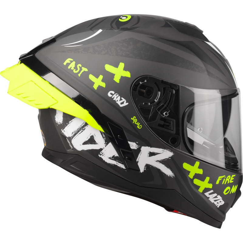 Integrálna helma na motorku Lazer Rafale SR Ride Oni čierno-fluo žltá