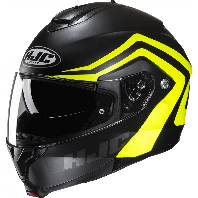Odklápacia prilba na motocykel HJC C91N Nepos MC3HSF čierno-fluorescenčno žltá