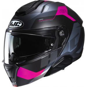Výklopná helma HJC i91 Carst MC8SF čierno-ružová