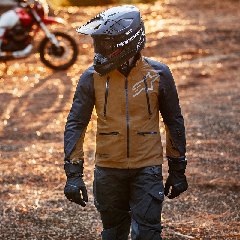 Bunda na motorku Alpinestars Hyde XT Drystar XF pieskovo-čierna