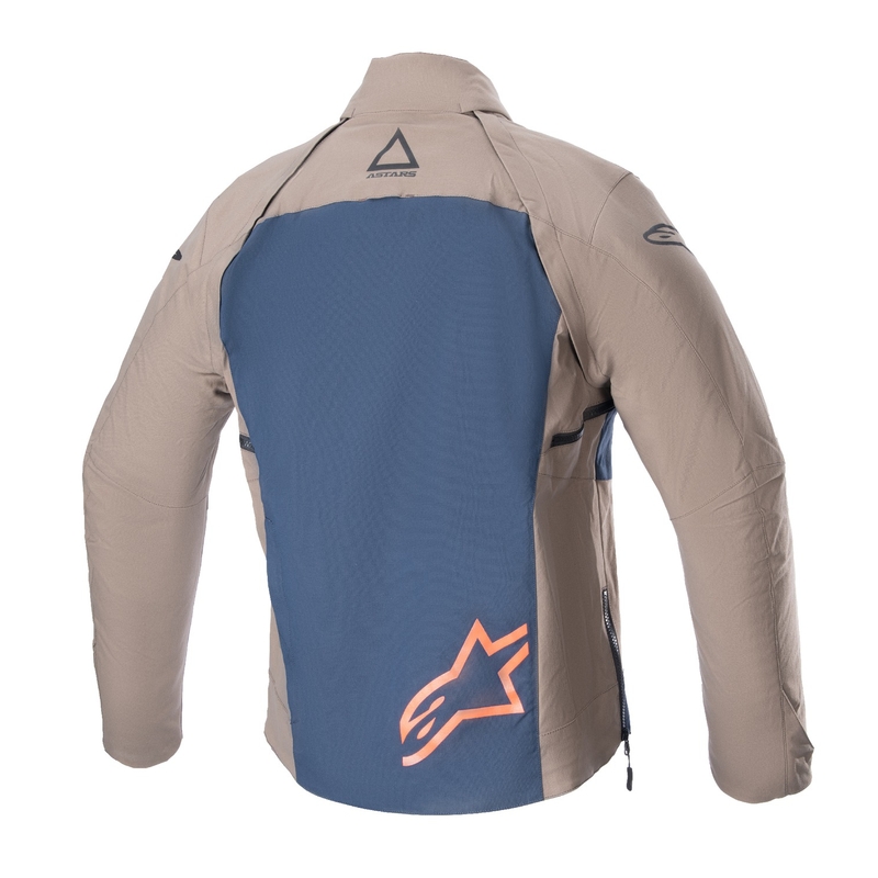 Bunda na motorku Alpinestars Techdura čierno-hnedo-tmavo modrá