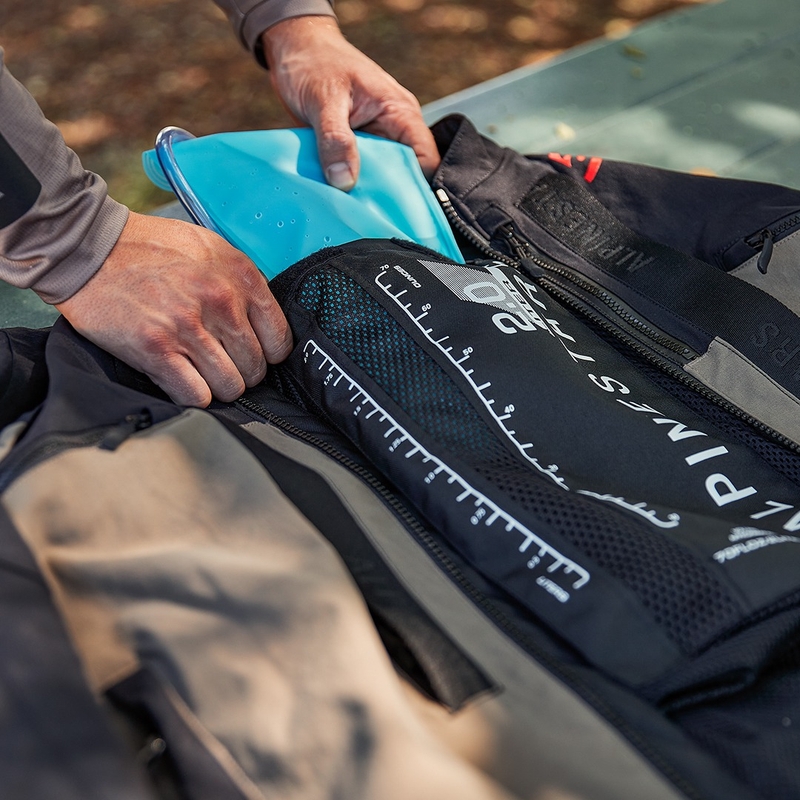 Bunda na motorku Alpinestars Techdura čierno-hnedo-tmavo modrá