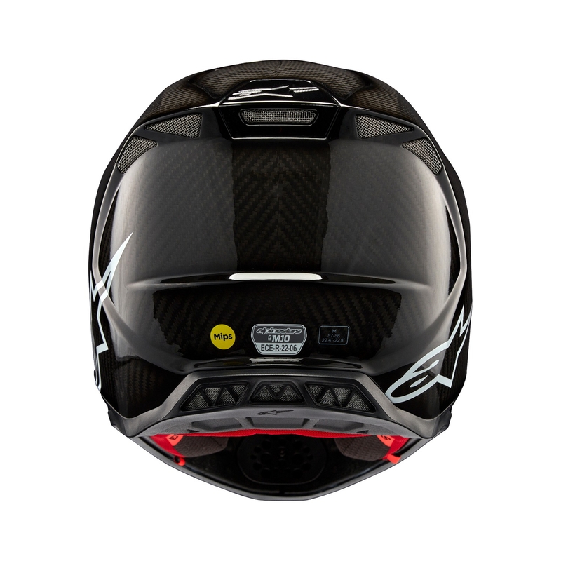 Motokrosová prilba Alpinestars Supertech S-M10 Solid lesklý karbón