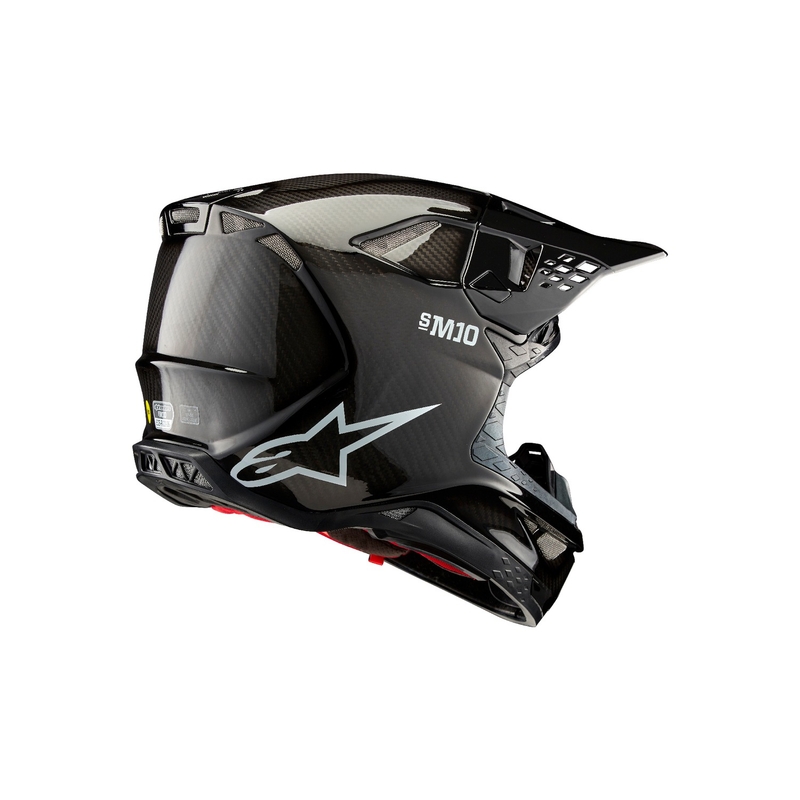 Motokrosová prilba Alpinestars Supertech S-M10 Solid lesklý karbón
