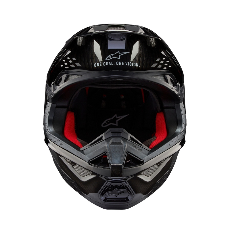 Motokrosová prilba Alpinestars Supertech S-M10 Solid lesklý karbón
