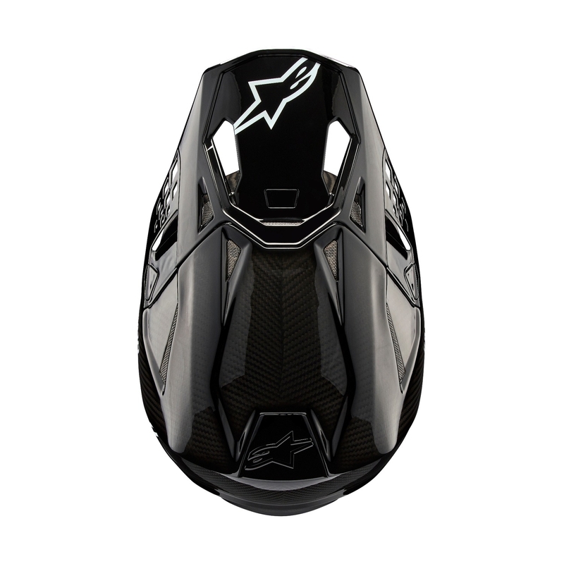 Motokrosová prilba Alpinestars Supertech S-M10 Solid lesklý karbón