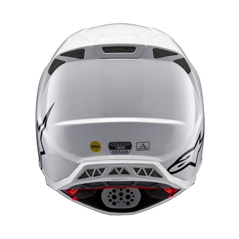 Motokrosová prilba Alpinestars Supertech S-M10 Solid biela
