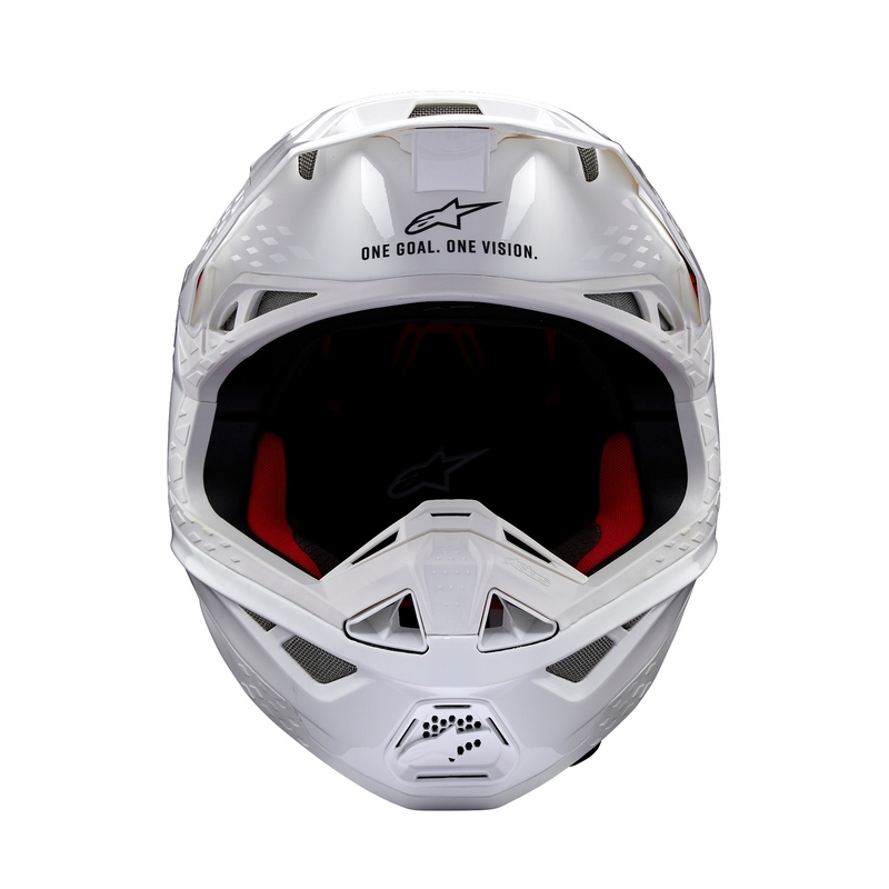 Motokrosová prilba Alpinestars Supertech S-M10 Solid biela