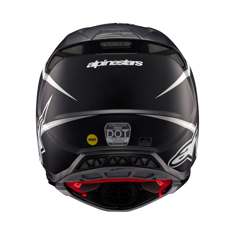 Motokrosová prilba Alpinestars Supertech S-M10 Ampress matná čierno-biela