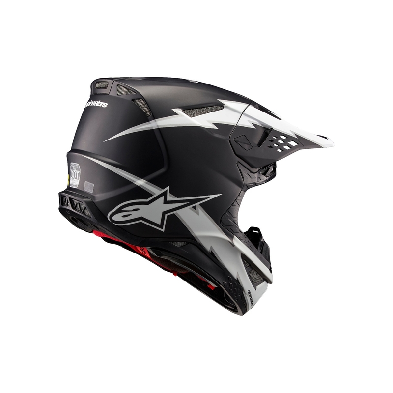 Motokrosová prilba Alpinestars Supertech S-M10 Ampress matná čierno-biela