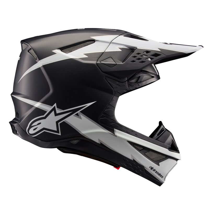 Motokrosová prilba Alpinestars Supertech S-M10 Ampress matná čierno-biela