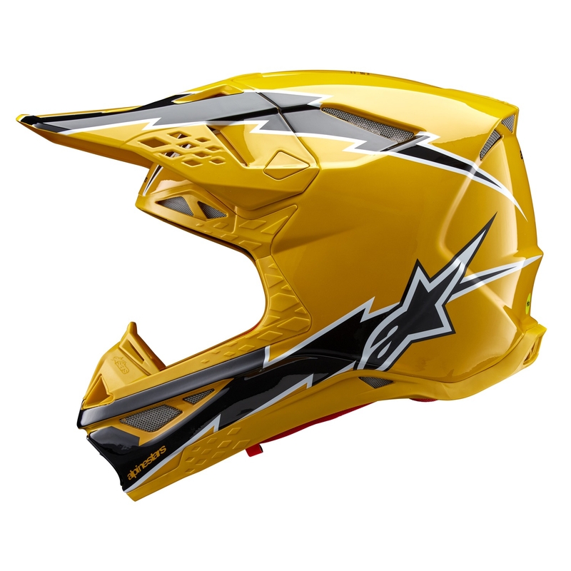 Motokrosová prilba Alpinestars Supertech S-M10 Ampress čierno-žltá