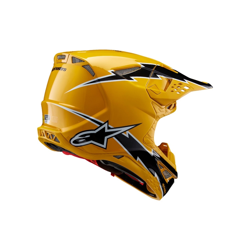 Motokrosová prilba Alpinestars Supertech S-M10 Ampress čierno-žltá