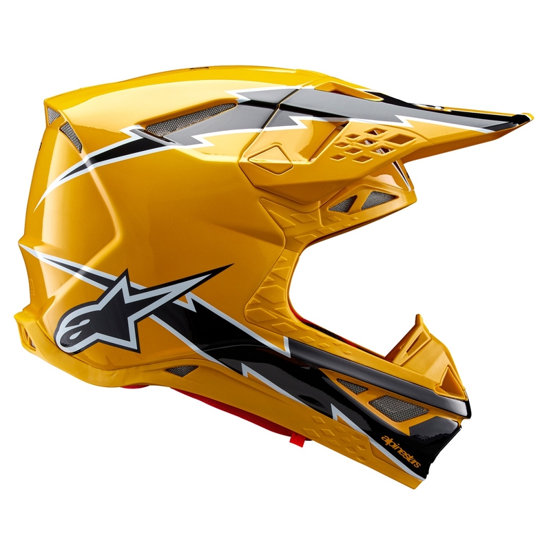 Motokrosová prilba Alpinestars Supertech S-M10 Ampress čierno-žltá