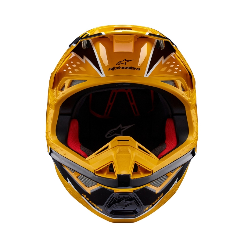 Motokrosová prilba Alpinestars Supertech S-M10 Ampress čierno-žltá