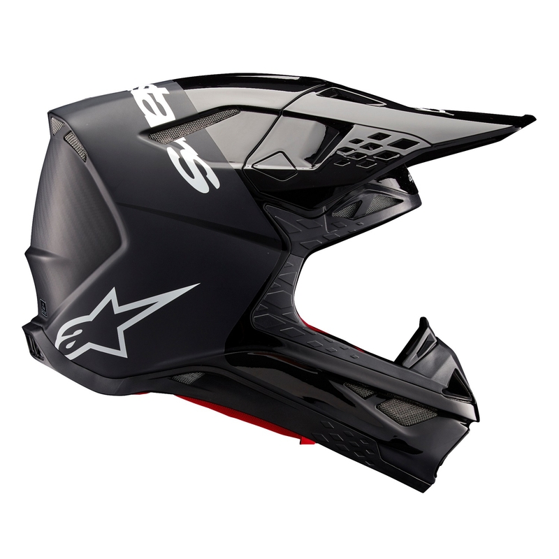 Motokrosová prilba Alpinestars Supertech S-M10 Flood čierno-tmavo šedá