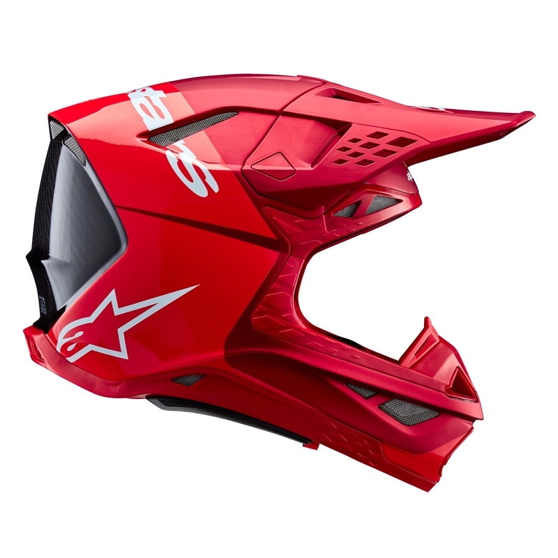 Motokrosová prilba Alpinestars Supertech S-M10 Flood matná fluo červeno-červená