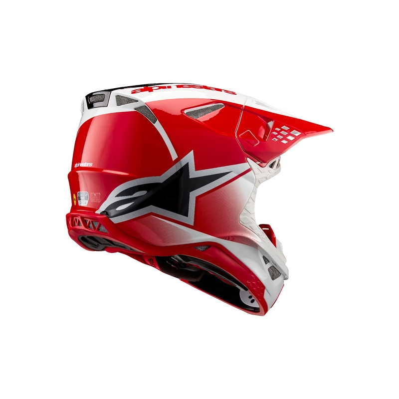 Motokrosová prilba Alpinestars Supertech S-M10 Unite červeno-biela