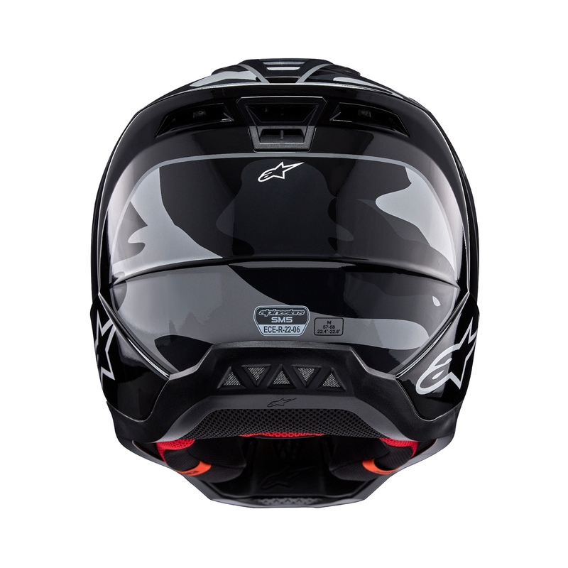 Motokrosová prilba Alpinestars S-M5 Rover 2 čierno-strieborná