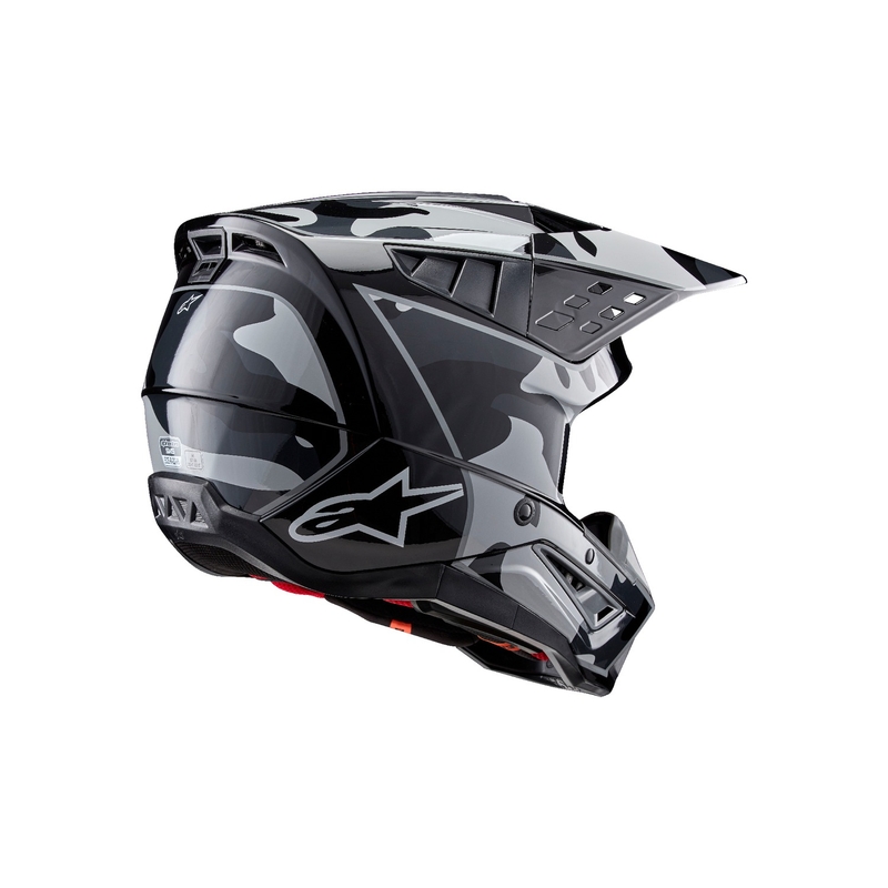Motokrosová prilba Alpinestars S-M5 Rover 2 čierno-strieborná