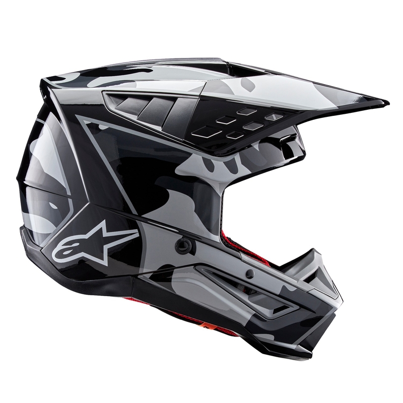 Motokrosová prilba Alpinestars S-M5 Rover 2 čierno-strieborná