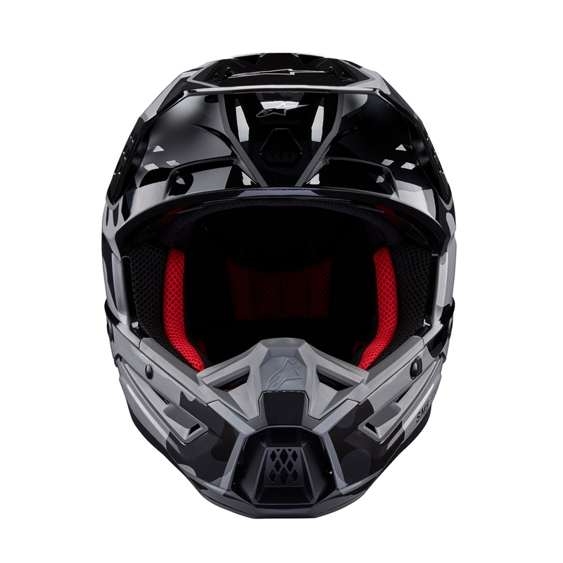 Motokrosová prilba Alpinestars S-M5 Rover 2 čierno-strieborná