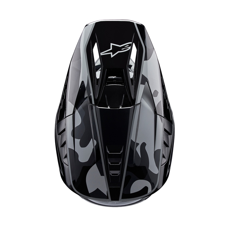 Motokrosová prilba Alpinestars S-M5 Rover 2 čierno-strieborná