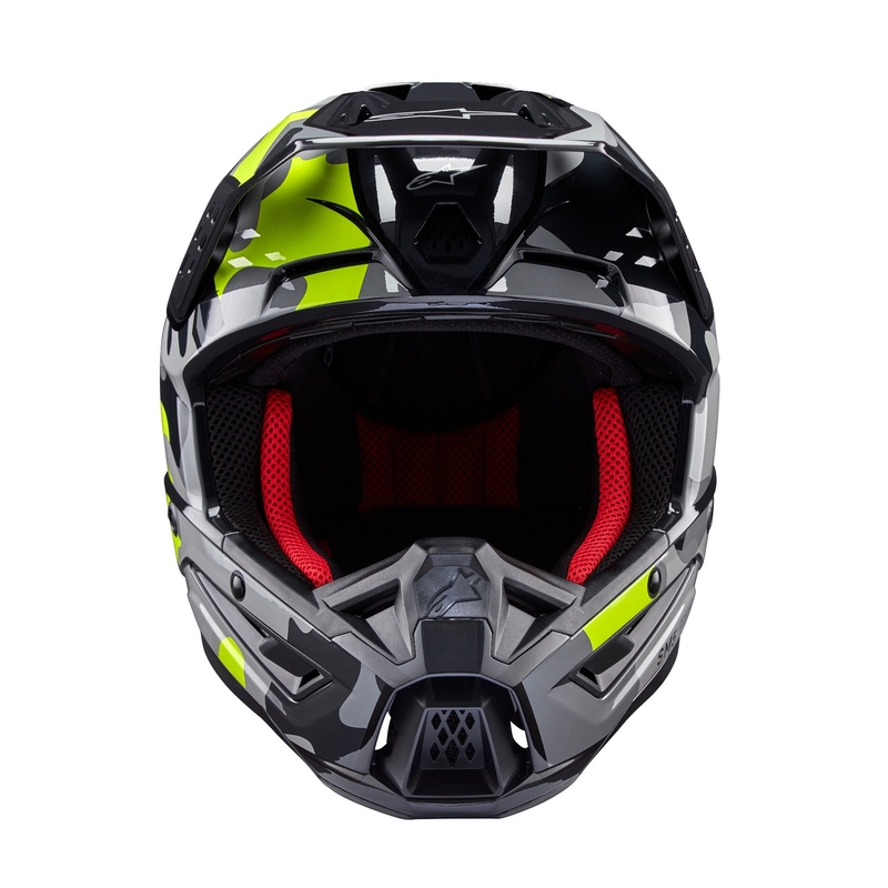 Motokrosová prilba Alpinestars S-M5 Rover 2 tmavo šedo-fluo žltá