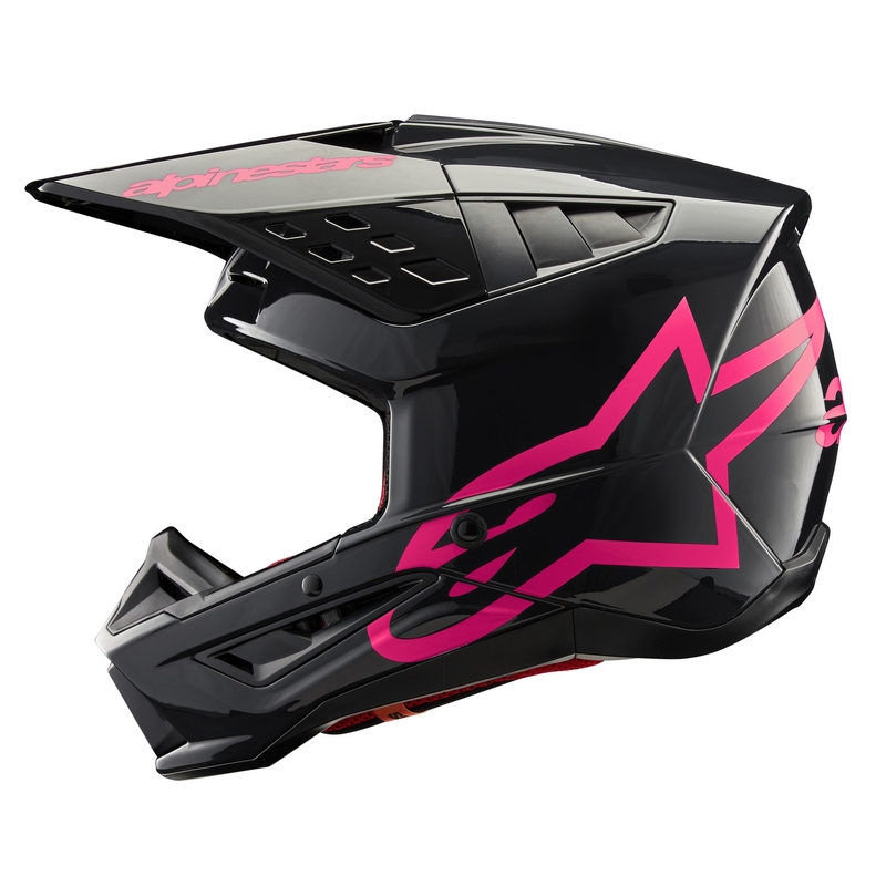 Motokrosová prilba Alpinestars S-M5 Corp čierno-ružová