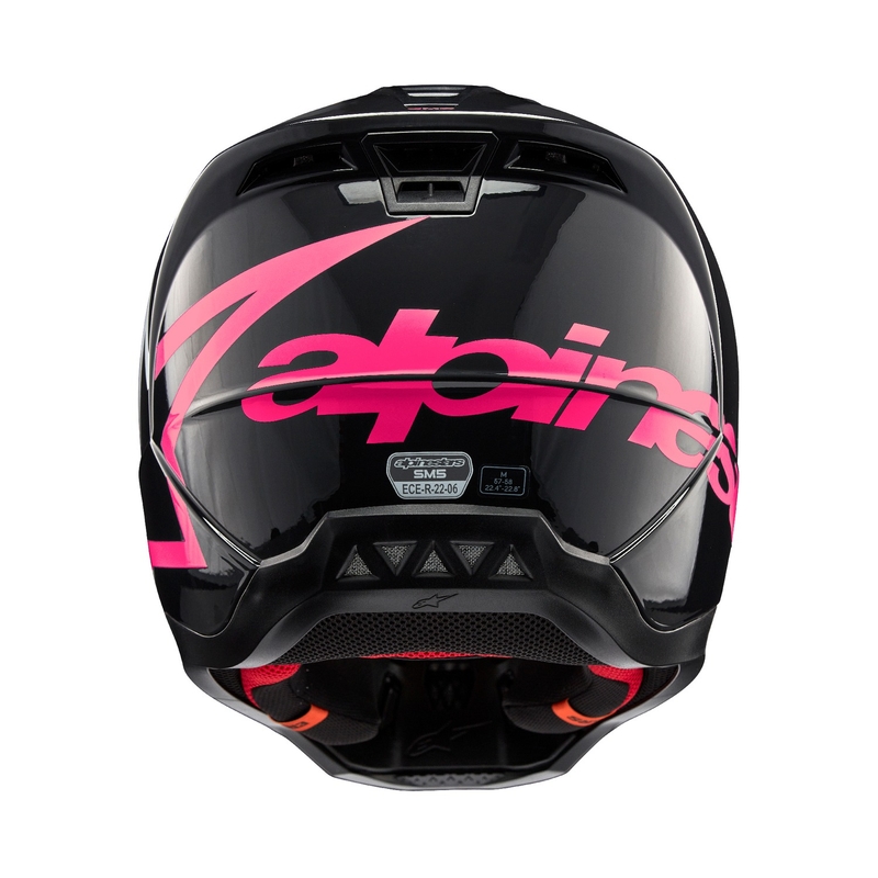 Motokrosová prilba Alpinestars S-M5 Corp čierno-ružová