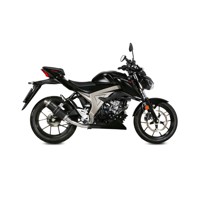 Výfuk kompletný 1x1 STORM GP Oceľovo čierna pre SUZUKI GSX-S 125 2017-2021, SUZUKI GSX-R 125 2017-2021