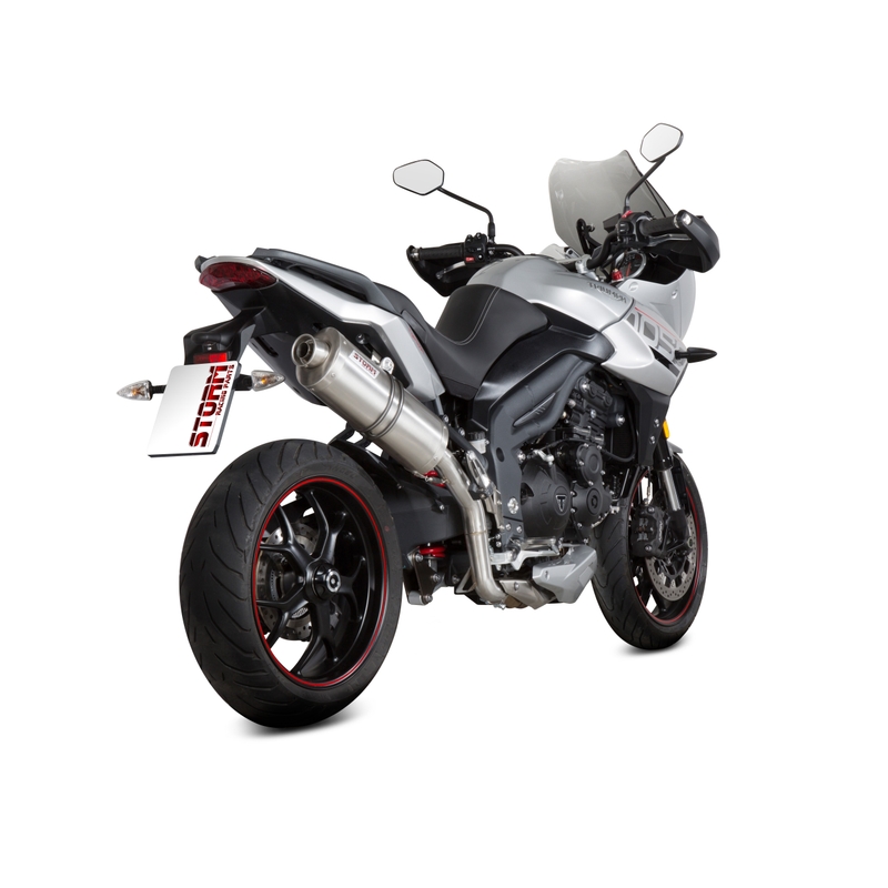 Koncovka výfuku STORM OVAL nerez pre TRIUMPH Tiger 1050 Sport 2017-2021