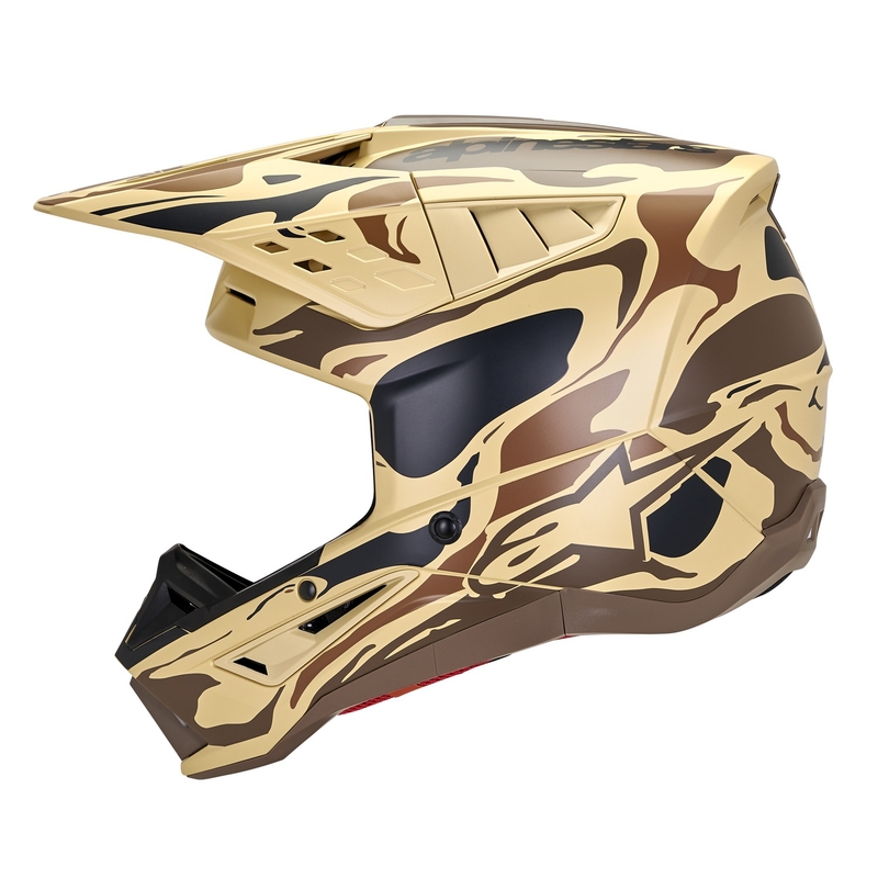 Motokrosová prilba Alpinestars S-M5 Mineral matná tmavo hnedá camo