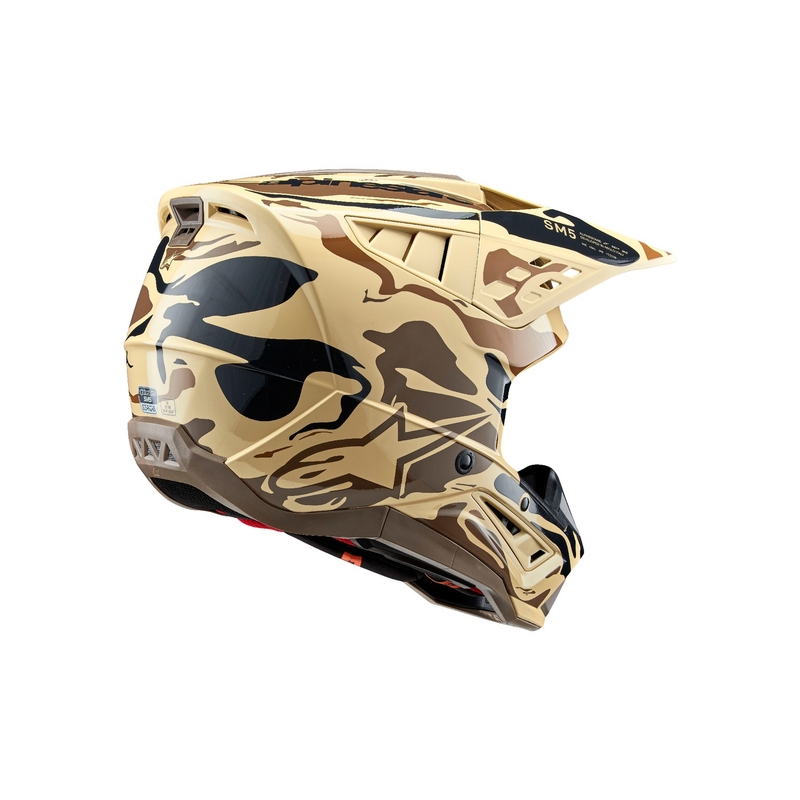 Motokrosová prilba Alpinestars S-M5 Mineral matná tmavo hnedá camo