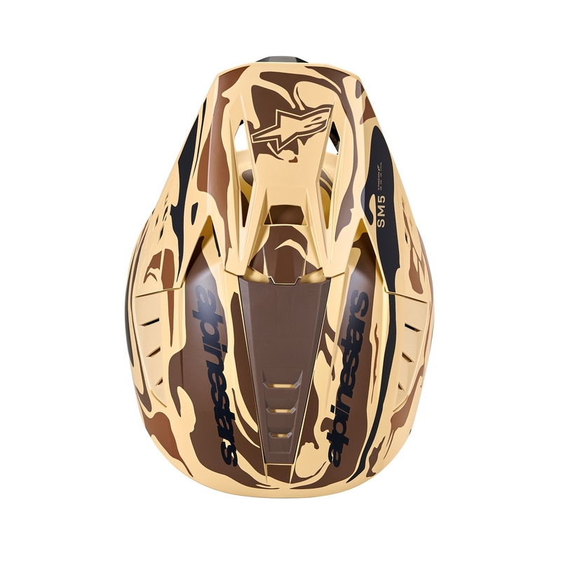 Motokrosová prilba Alpinestars S-M5 Mineral matná tmavo hnedá camo