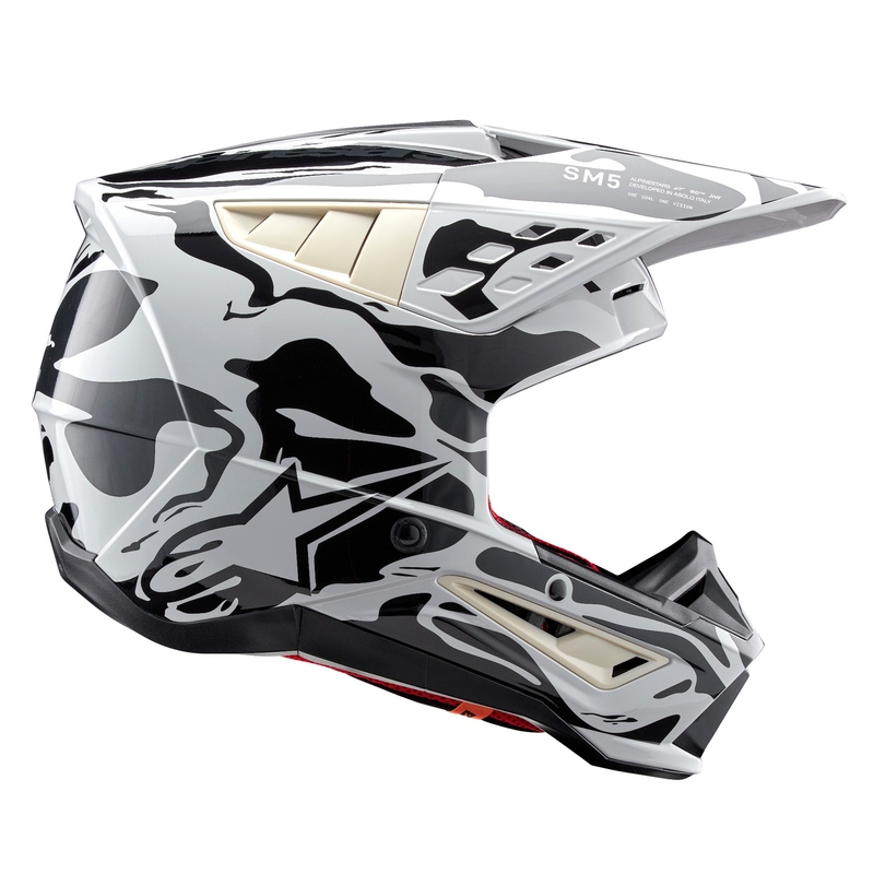 Motokrosová prilba Alpinestars S-M5 Mineral sivá camo