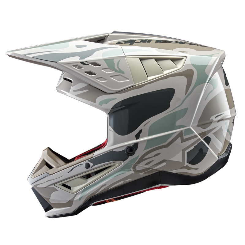 Motokrosová prilba Alpinestars S-M5 Mineral šedo-zelená camo